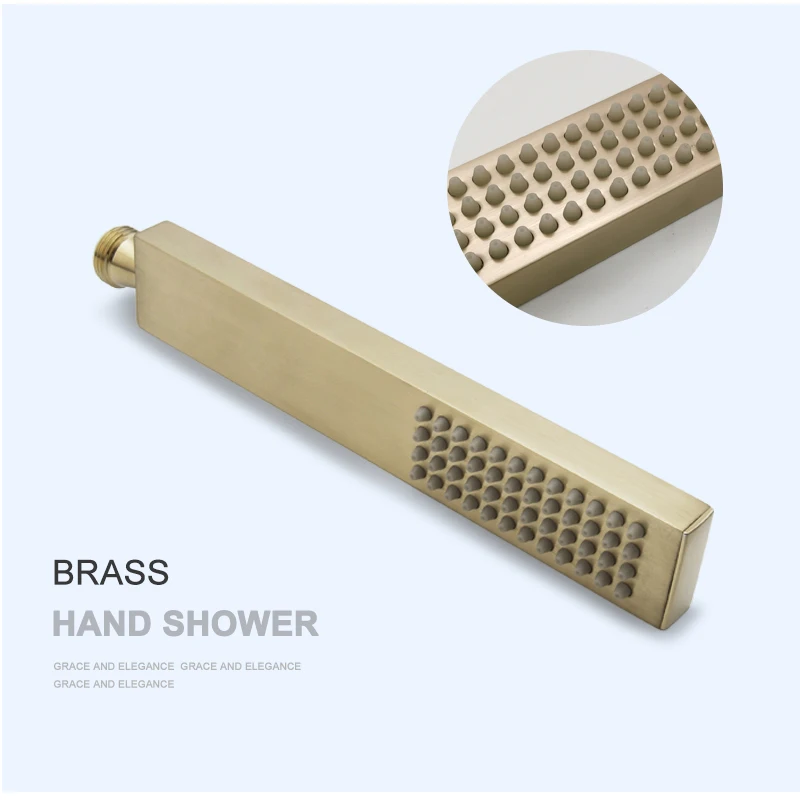 Shower Set Hand Shower High Pressure Rainfall Brass/Stainless Steel Bathroom Fixture Handheld