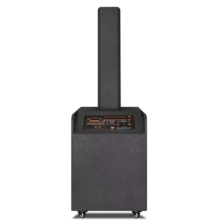 Best Sound 400W*2 18 Inch Active Line Array Speaker Rechargeable 12V/32A Battery Party Speaker Karaoke System With Wireless MIC