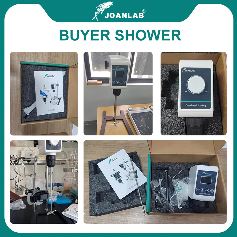 JOANLAB Stirrer Laboratory Digital Display Overhead Stirrer Electric Mixer Laboratory Equipment 5/10L 1200rpm 110/220V OS-10S