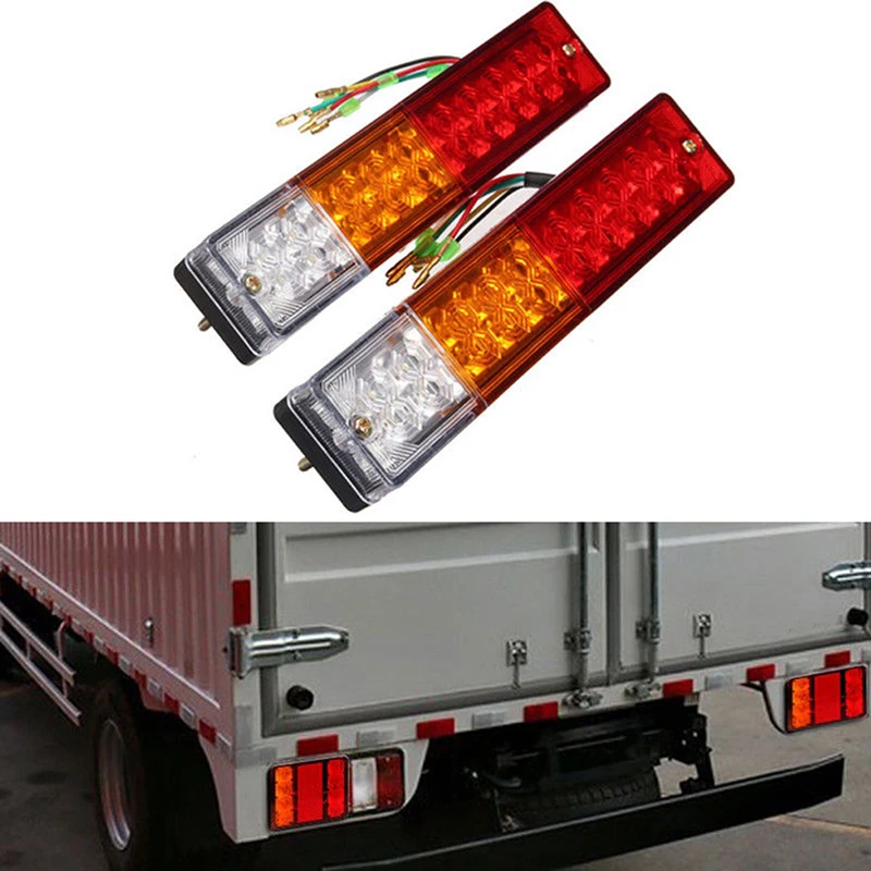 20 leds 12V Waterproof Lights Truck LED Tail Light Lamp Yacht Car Trailer Taillight Reversing Running Brake Turn truck led tail light