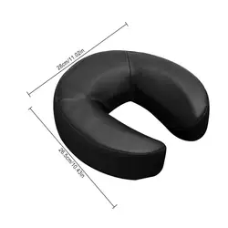 U - Shaped Memory Foam Nap Pillow - Soft Cervical Support and Orthopedic Comfort (Black)