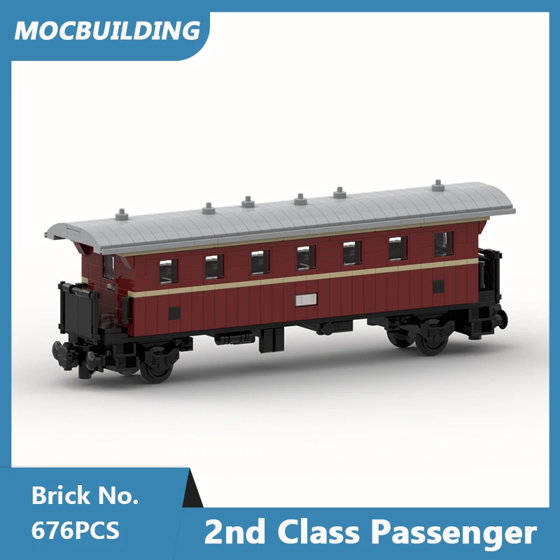 MOC Bausteine Kuppelwagen für Personenzug-Serie DIY Zusammengebaute Bausteine City Express Lehrreiche Sammlerstücke Spielzeug Geschenke – Detail 16