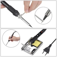 JCD 80W Electric Soldering Iron Kit LCD Display Temperature Adjustable 220V 110V With Solder Paste Iron Tips Welding Tools Set - Image 6