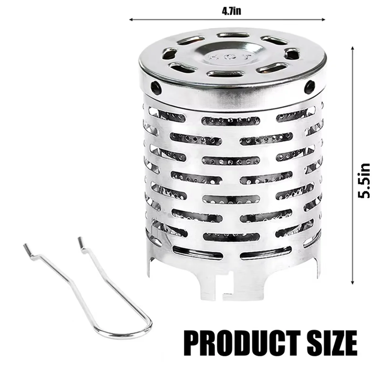 BAAU Outdoor Portable Heating Cover Gases Heater Stoves Mini Heater Cap Camping Infrared Stove Stainless Steel Oven