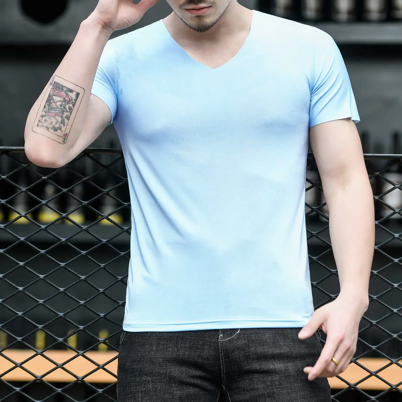 

Classic and Stylish Men's Short Sleeve T-Shirt, Perfect for Every Occasion, Elevate Your Wardrobe Now 5868