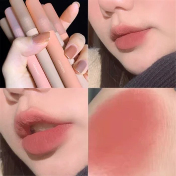 6 Colors Nude Liquid Lipsticks Waterproof Velvet Matte Lip Gloss Long Lasting Non-stick Cup Lip Tint Makeup Pigment Cosmetics 1
