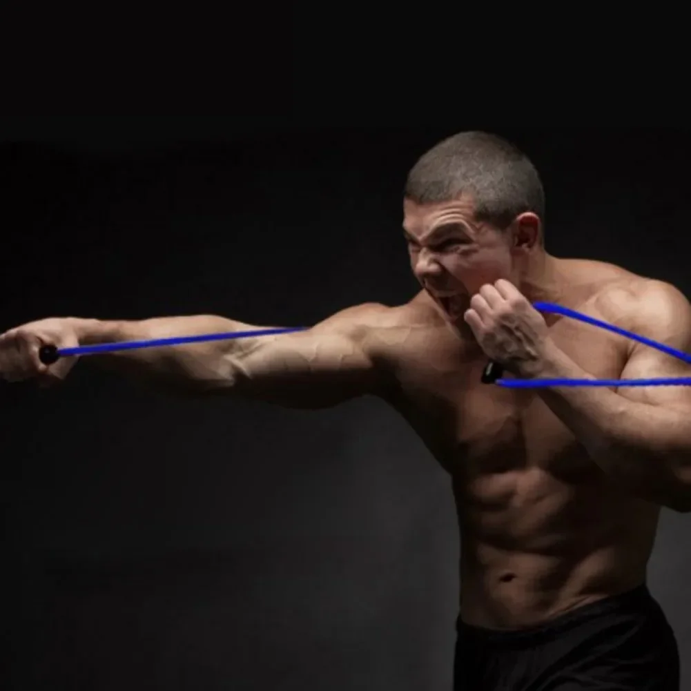 Boxing Resistance Bands Boxing Resistance Bands Rubber Speed Training Pull Ropes 15/20/25/30/35lb Speed Sanda Muay Thai Air Strike Elastic Band Rope