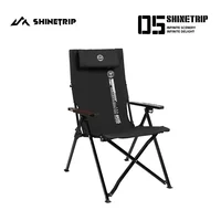 ShineTrip Outdoor Camping Folding Chair Portable Camping Adjustable Folding Chair Office Lunch Nap Fishing Picnic Chair 5