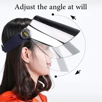 New Unisex Casual Sun Protection UV Protection Sun Hat Adjustable Full Face Protection Beach Cover Vacation Cycling Gary Visor 2