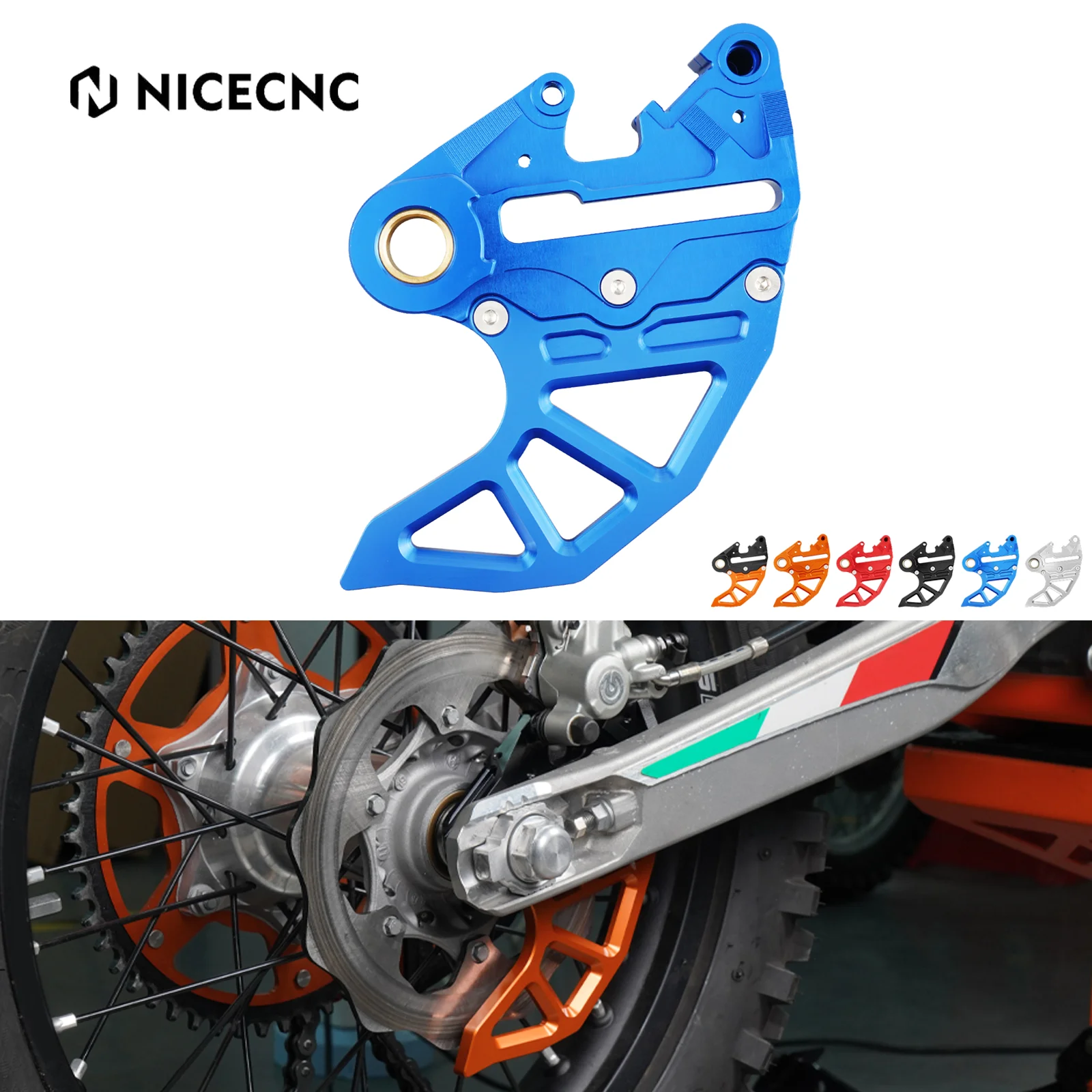 

NiceCNC защита заднего тормозного диска Cover для Husqvarna TC FC TX FX TE FE 125 250 300 350 450 501-2014 TC FC 2017-125 450-2019