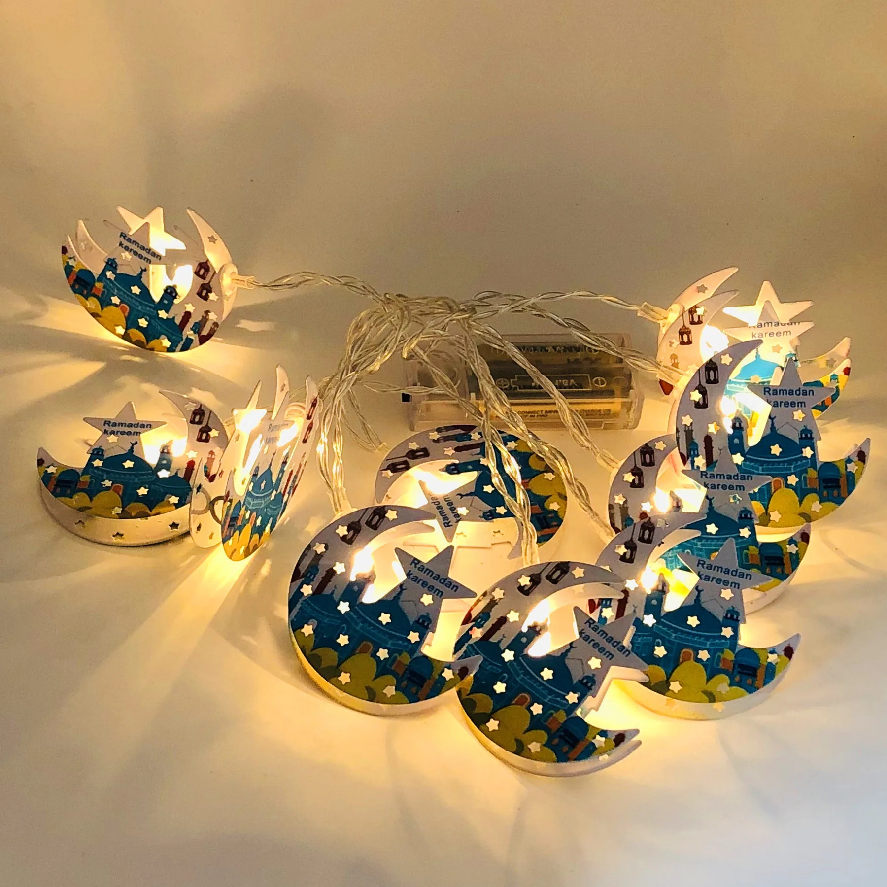 

EID Ramadan Decorations Moon Star Led String Lights EID Mubarak Decor For Home Islam Muslim Event Night Lamp Party Supplies