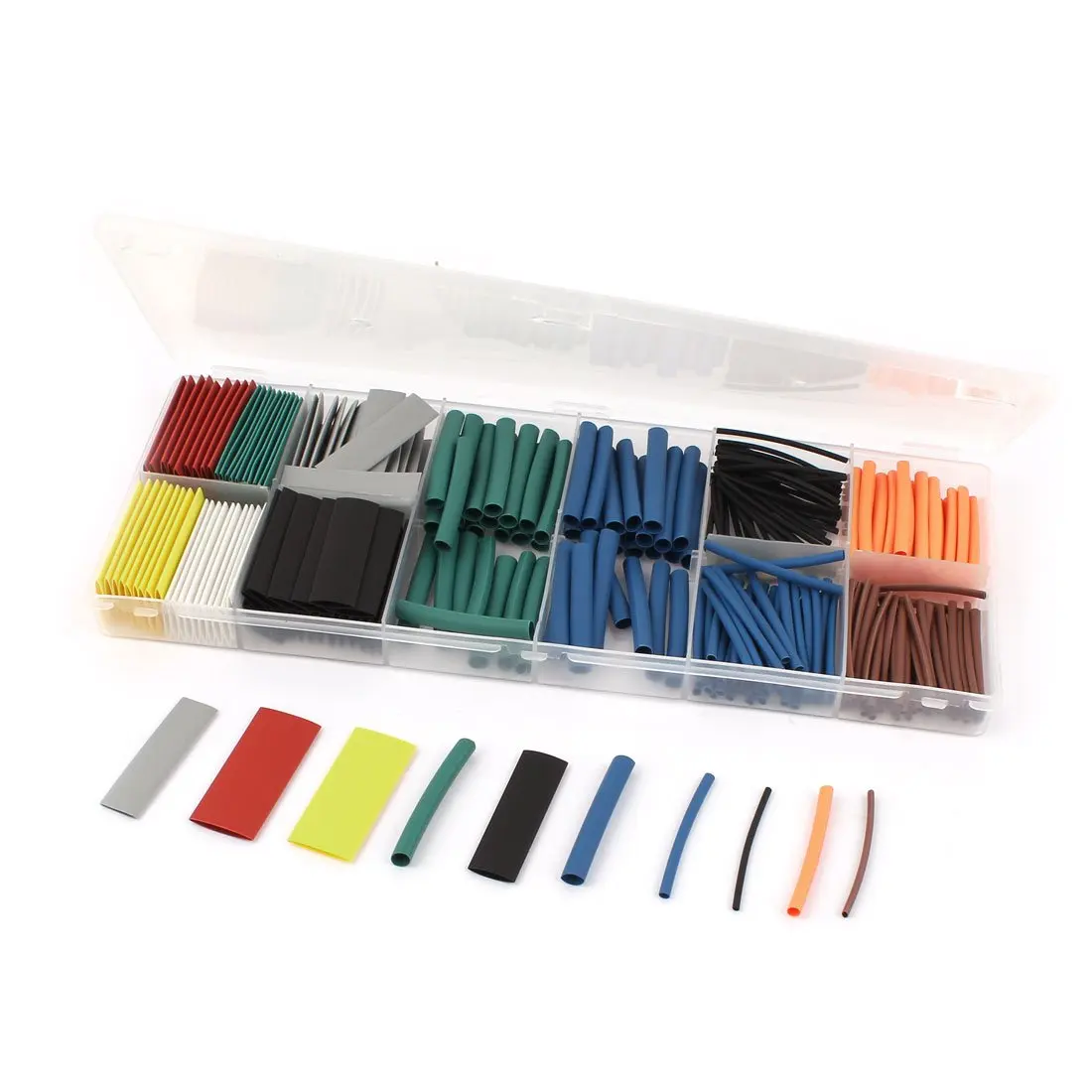 

Keszoox 280Pcs 2:1 Heat Shrink Wire Wrap Assortment Kit Tubing Sleeving 9 Size