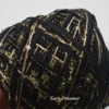 Black Yarn 100g Gold Yarns for Knitting and crochet Blended Glitter Yarn for Crochet thread Sequin Yarn Art 1