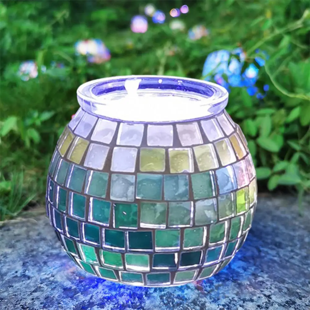 DIY Mosaic Candle Holder Kit Fine Motor Skill Development Kids Craft Material Handmade Parent-Child Educational Toys 4