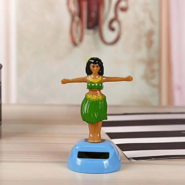 Figurine de danse à énergie solaire pour fille, en plastique, avec tête de  Bobble, jouet, bibelot, pour le bureau - AliExpress