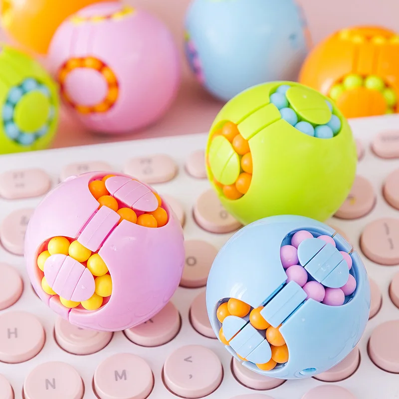 Children's Round Hamburger Magic Bean Cube Toy Parent-child Puzzle Game Intelligence Development Stress Reliever Toys |