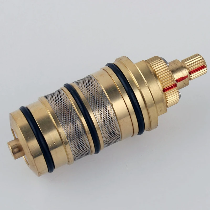 Brass Bath Shower Thermostatic Cartridge&Handle for Mixing Valve Mixer Shower Bar Mixer Tap Mixing Valve Cartridge WJ911