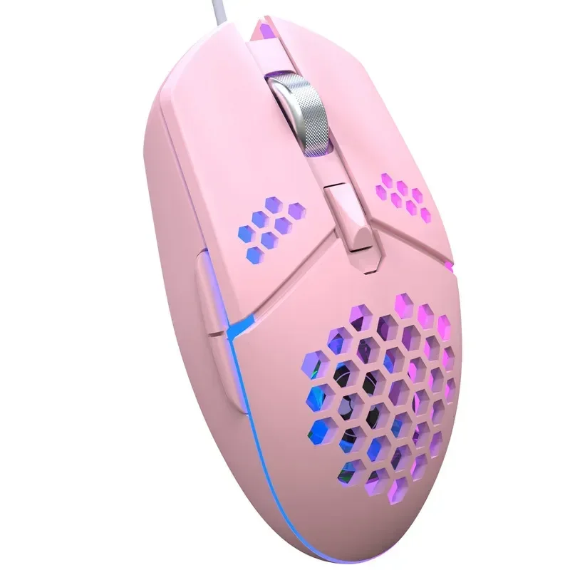 Electronic Sports Games Wired Optical Mouse 6 Buttons 8000dpi Lightweight Design Rgb Lighting Fan Cooling Business Office Game