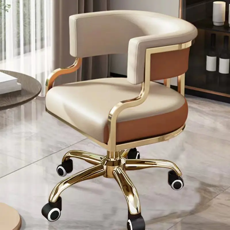 360 Degrees Rolling Swivel Styling Barber Chair Lounge Manicure Beauty Salon Barber Chair Reclining Hair Cadeira Salon Furniture