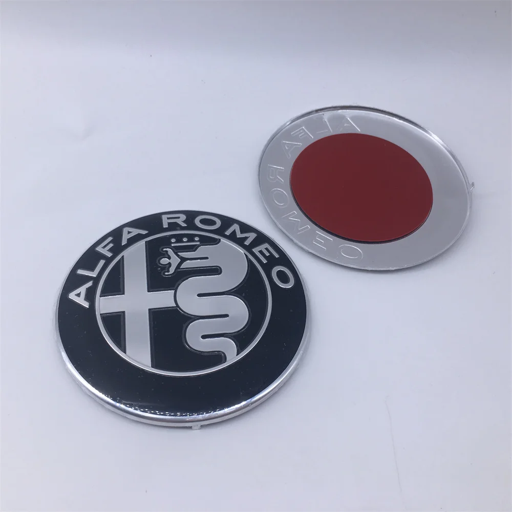 Alfa Romeo Giulietta GT Car Front Grill Emblem Covers & Colorful Interior Console Knob Stickers