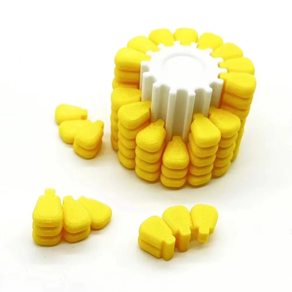 3D 프린팅 옥수수 매직 큐브 스트레스 해소 장난감 테트리스 직소 퍼즐 독창성 두뇌 발달 어린이 퍼즐 장난감