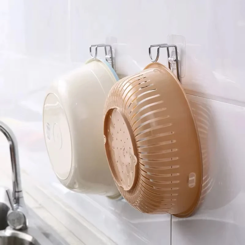 Adhesive Wall Hooks - Stainless Steel Heavy Duty Bathroom Storage Hooks | Space Saving