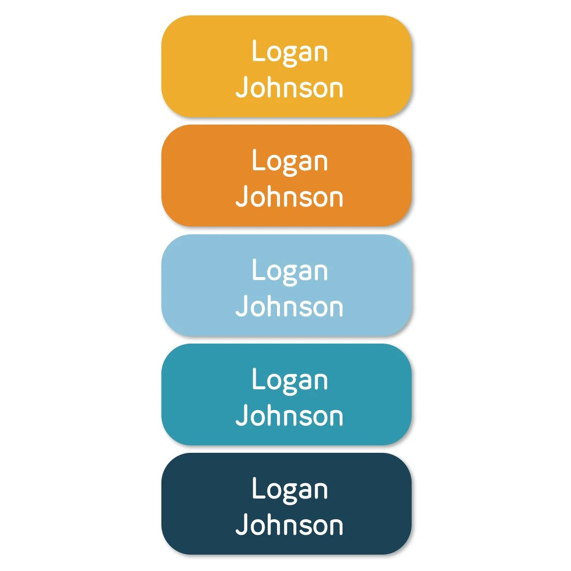 120 peças adesivos com nome personalizado 2 folhas etiquetas à prova d'água para material escolar, roupas, lancheiras, garrafas de água, creche