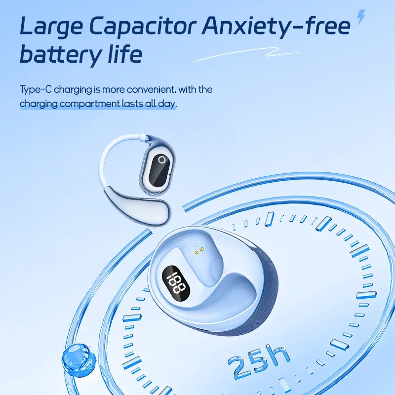 Wireless Bluetooth Headphones OWS Open Headset Air Conduction Ear Hook Earphones Handsfree Noise Canceling Audifonos Sports 3