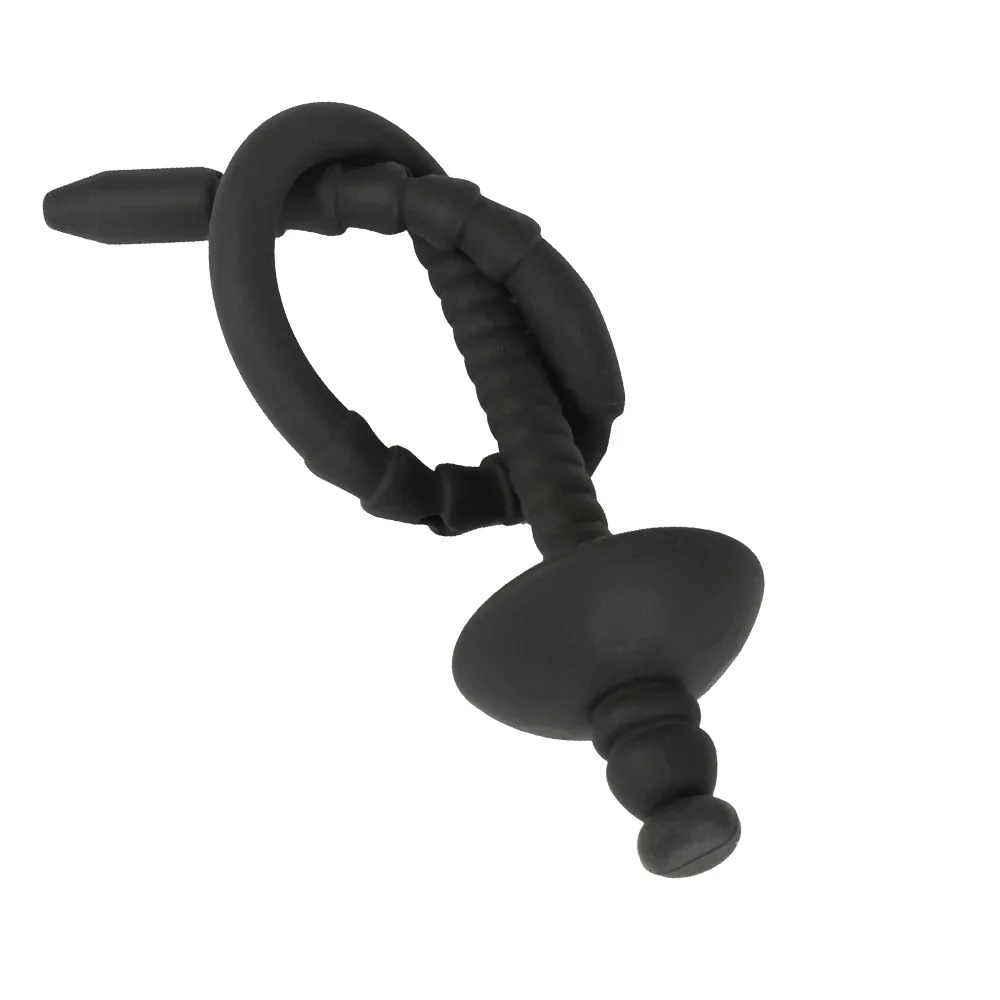 Penis Sex Toys Urethral Sounding Rod Silicone Penis Insert Plug Male Urethra Dilator Masturbation Stimulation Massager Tool