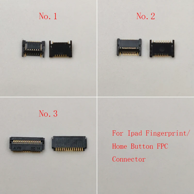 2-10PCS Fingerprint Home Button FPC Connector For iPad 4 5 6 7 8 9 Air 2/Mini 4 5/Pro 9.7 10.5 12.9 10.2 A1701 A1709 2017 2018