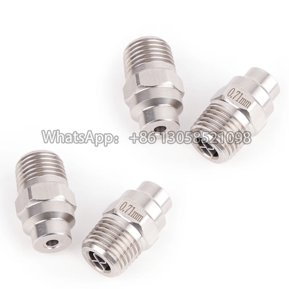 Solid Stream Nozzle with Needle Jet, High Pressure Straight Solid Stream , Solid Cone Spray, 1/4 Thread 6
