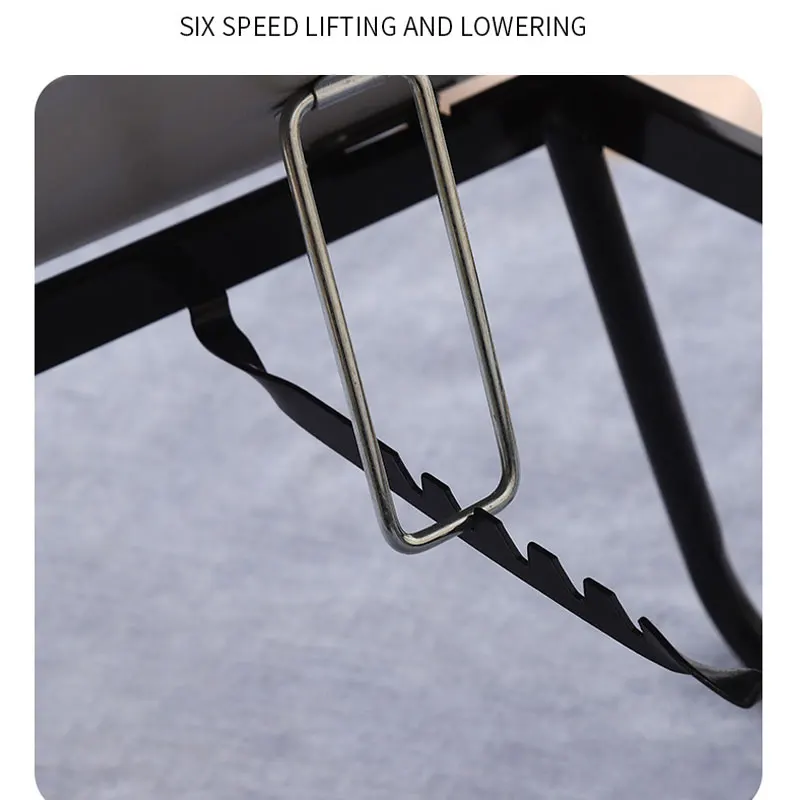 Multi-level Lifting Laptop Table Folding Computer Table Bed Small Card Slot Cup Holder Study Desk Laptop Stand Accessories