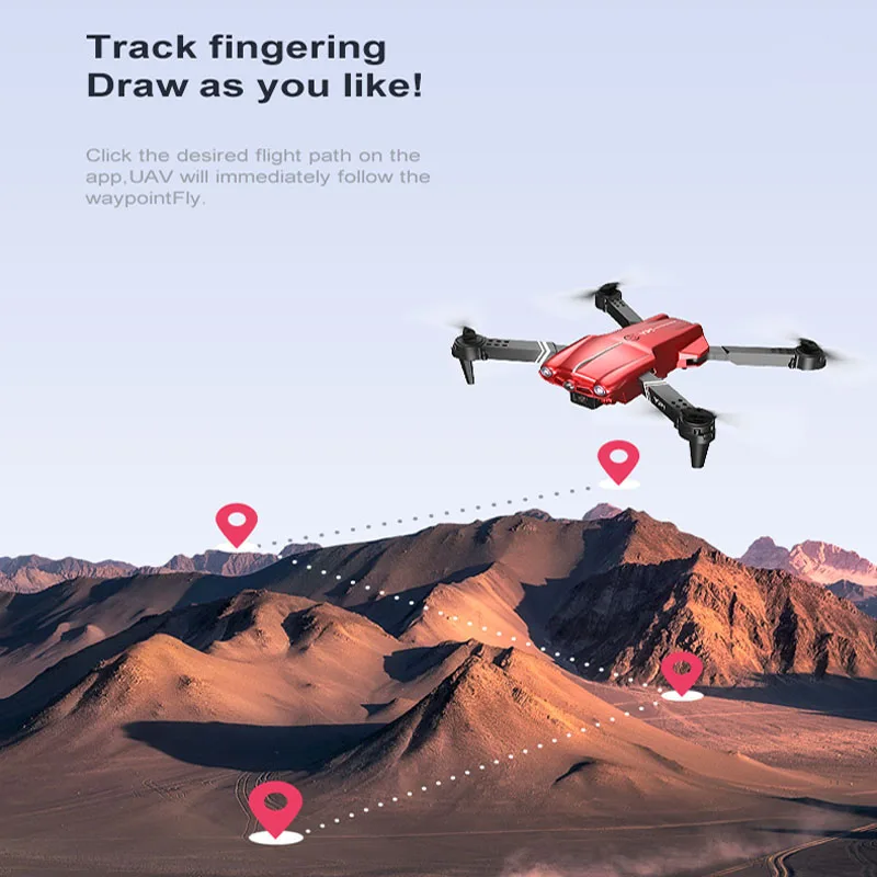 Vue rapprochée du drone 4K avec double batterie, stabilisation parfaite, livraison rapide France.