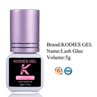 KODIES GEL Extra Strong Eyelash Glue Extension Supplies 5g 0.5 Second Dry Lash Glue for False Eyelash Waterproof Adhesive Lift 2