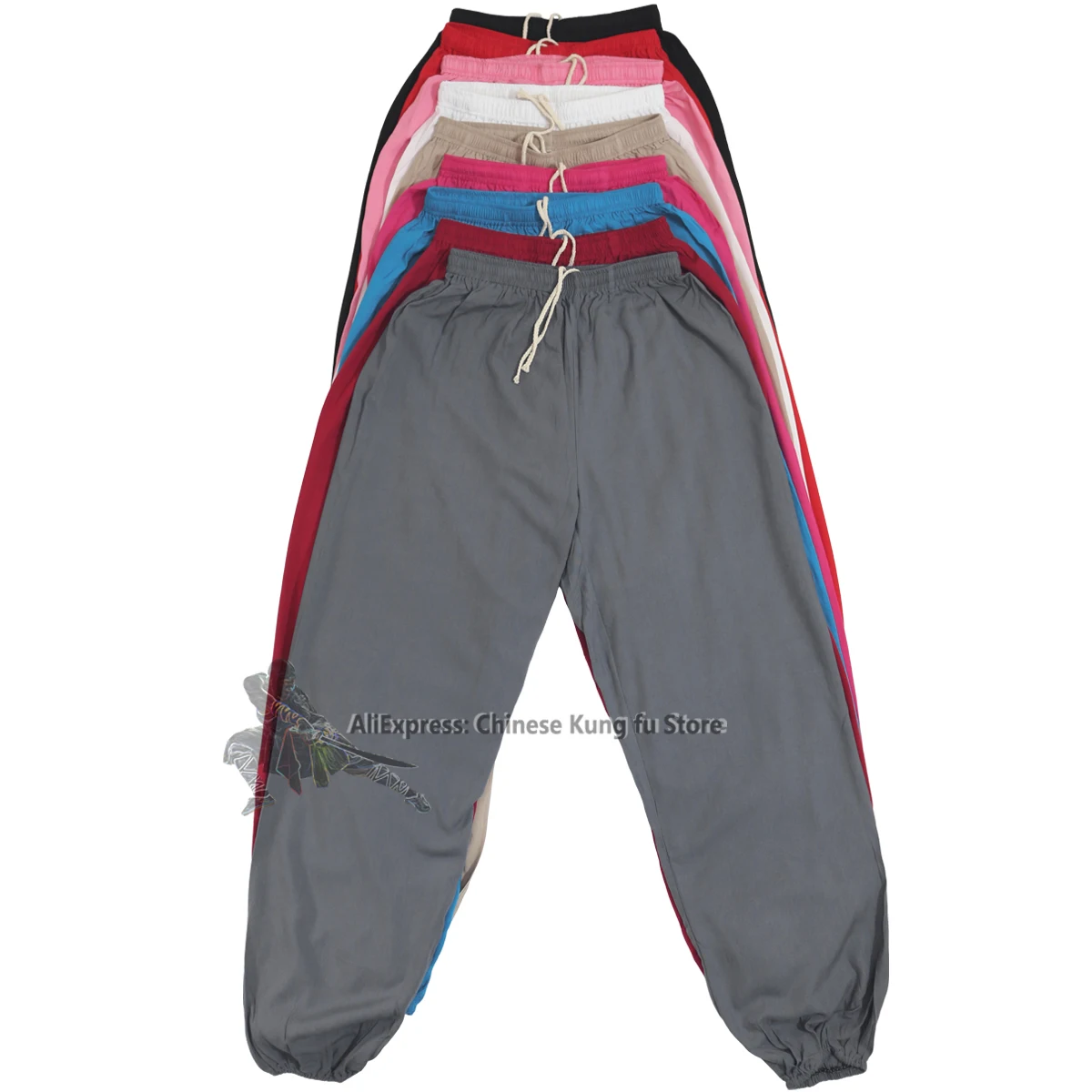Pantaloni Estivi In Cotone Kung Fu Tai Chi Pantaloni Per Arti Marziali Wing Chun Abbigliamento Pantaloni Wushu Pantaloni Gongfu Popolari