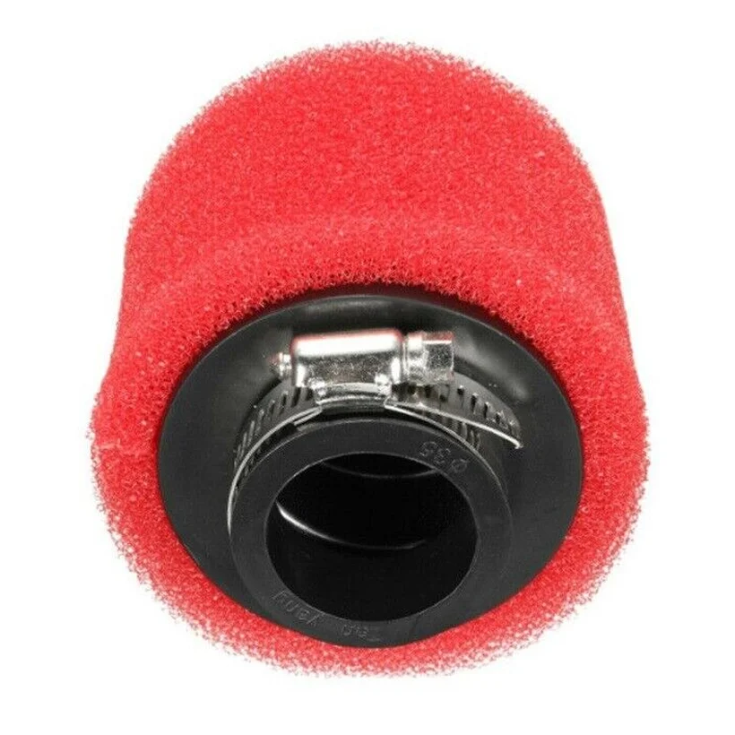 

Red Straight Neck Sponge Air Filter 35/38/40/42/45/48mm Sponge Cleaner Moped Scooter Dirt Pit Bike Motorcycle