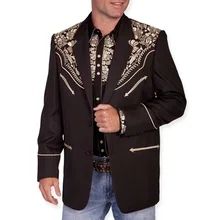 

Fashion Men Leisure Blazer Spring Wedding Prom Long Sleeve Printing Patchwork Slim One Button Lapel Leisure Blazer For Men 2022