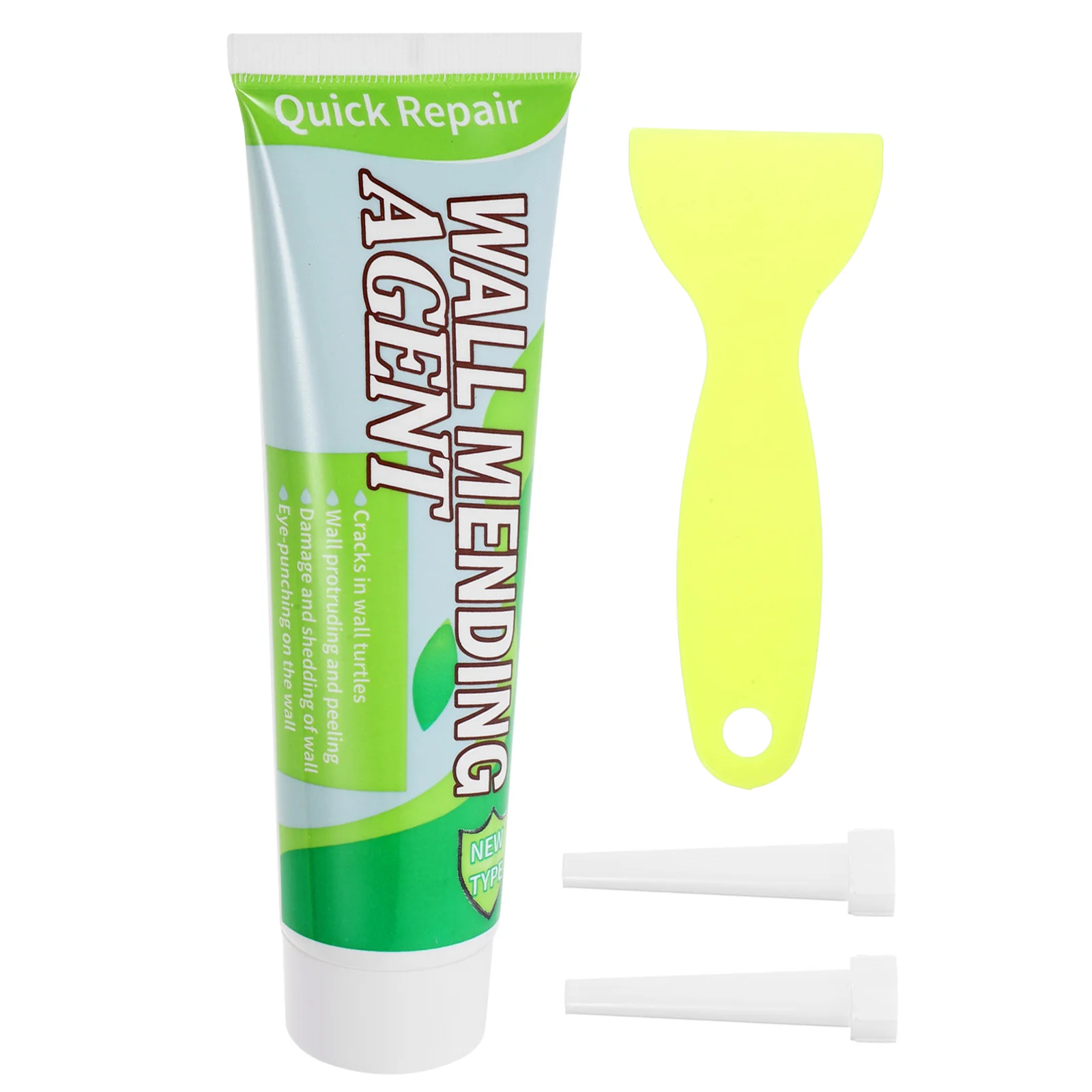 Wall Repair Cream Drywall Mending Agent Wall Repair Kit with Scraper Nozzle Drywall Cream Agent