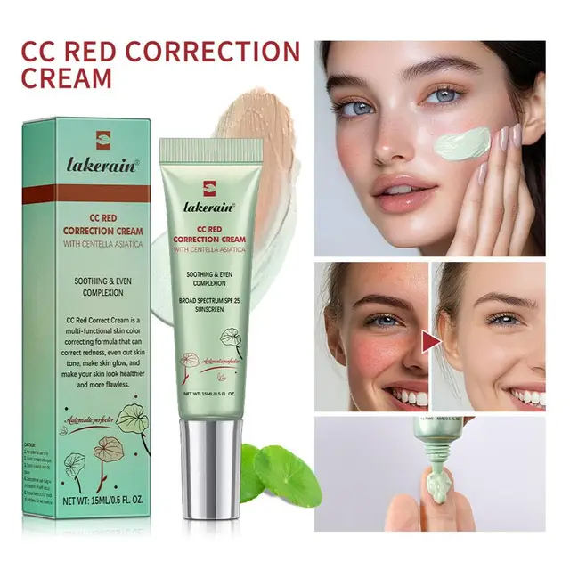 Fond de teint à rougeurs correctes longue durée, cosmétiques coréens erboriens ﻿ Crème CC à base de liquide, 3 couleurs, couverture complète, imperméable 1
