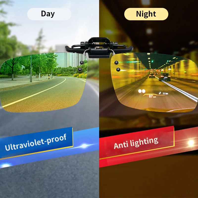 Polarized Glasses Clip On Flip Up Outdoor Uv Protection Fishing Sunglasses Myopia Glasses Clips Night Vision Glasses Clip