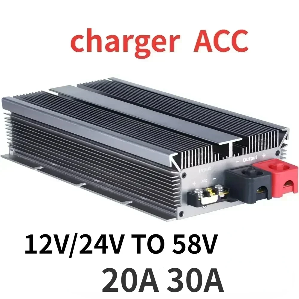 12V/24V TO 58V 48V 20A 30A charger boost step up module converter 24 Volt to 48 Volt Power Supply for automotives CE