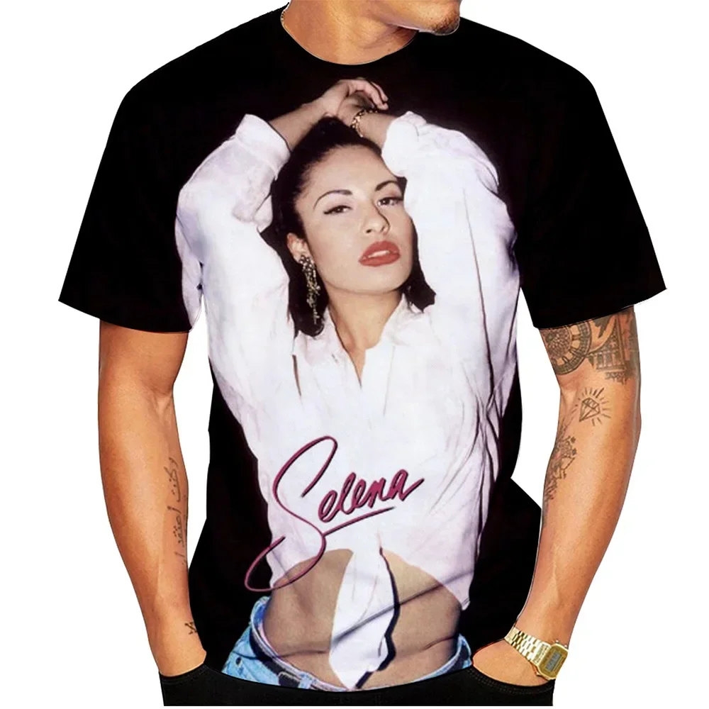 

Singer Selena Quintanilla T Shirts 3D Print Men Woman Streetwear Hip Hop Cool T-Shirt Oversized Harajuku Kids Tops Tees Clothing