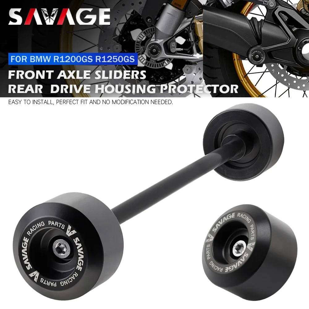 For BMW R1250GS R1200GS/ADV R1200RT R1250RT R1250 GS/RT Motorcycle Front Axle Slider Rear Drive Housing Cardan Crash Protector