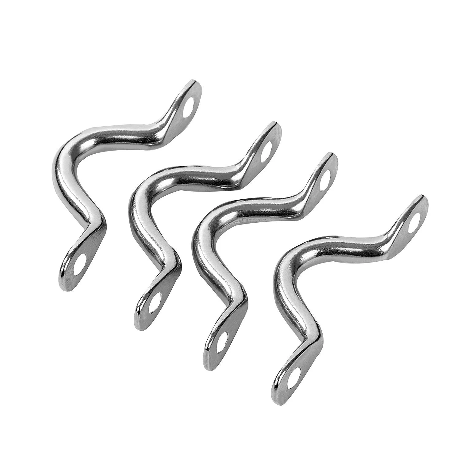 Gupbes Stainless Steel Eye Straps,10Pcs Marine Eye Straps 316 Stainless