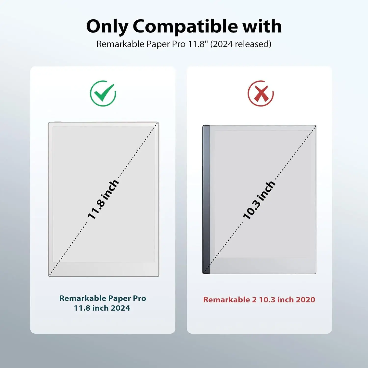 Premium Protective Acrylic Case for 2024 Paper Pro Color 11.8
