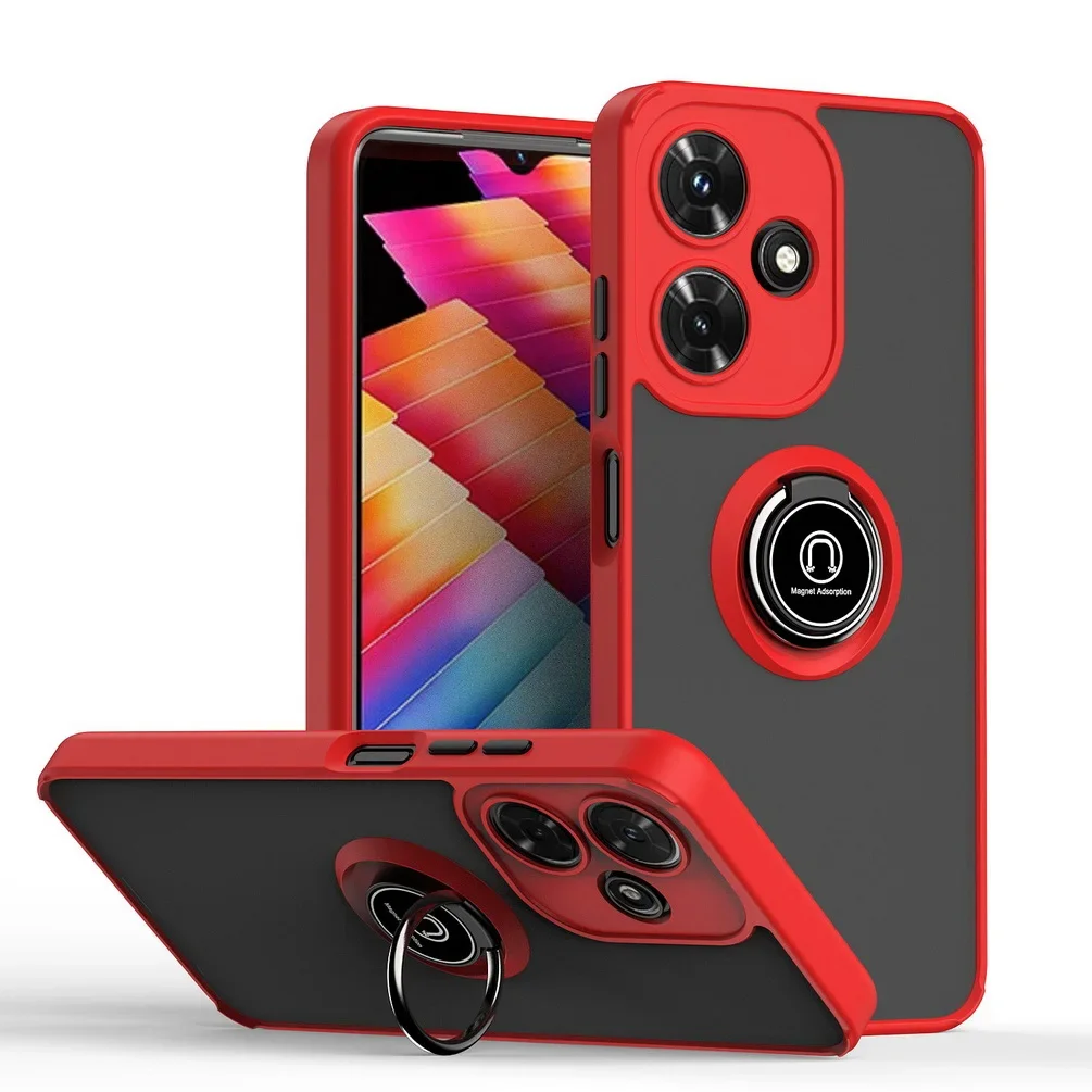 Rotatable Bracket Phone Case with Car Holder and Finger Ring