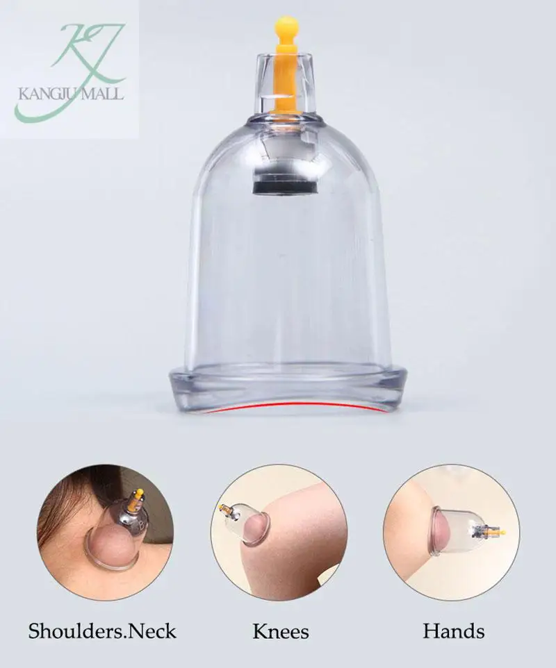12/20cans Thick Jars Big Vacuum Cupping Set Chinese Medical Therapy Cellulite Body Massager Anti Rupture Cans Guasha Suction Cup 5
