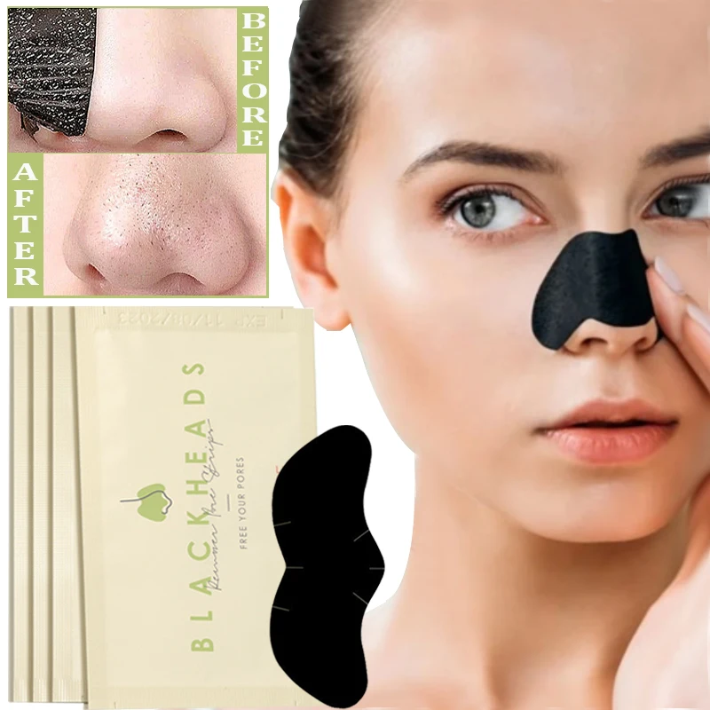 

Peel Off Unisex Nose Blackhead Remover Mask Deep Cleansing Shrink Pore Acne Treatment Mask Skin Care Nose Black Dots Pore Strip