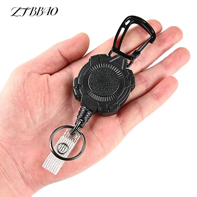 Anti-theft Metal Easy-to-pull Buckle Rope Elastic Keychain Sporty  Retractable Key Ring Anti Lost Yoyo Ski Pass Id Card - Key Chains -  AliExpress