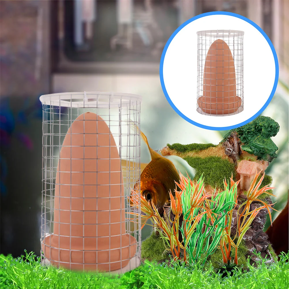 Aquarium Spawning Bucket Fish Breeding Cone Incubator Angelfish Stone Baby Ornament